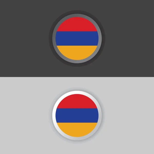 Illustration Armenia Flag Template — Stockvektor