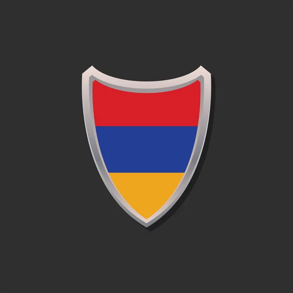 Illustration Armenia Flag Template — Stockvektor