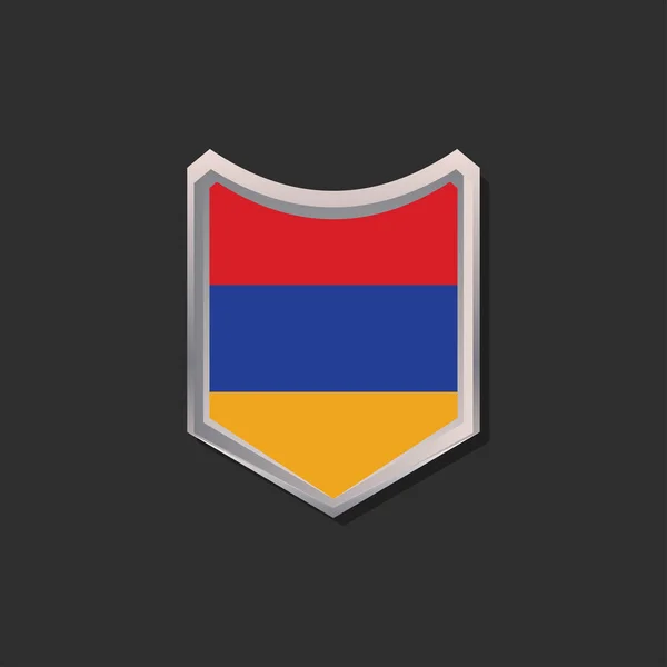 Illustration Armenia Flag Template — Vetor de Stock