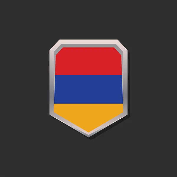 Illustration Armenia Flag Template — Stockvektor