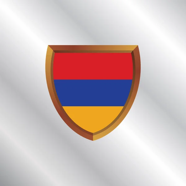 Illustration Armenia Flag Template — Vettoriale Stock