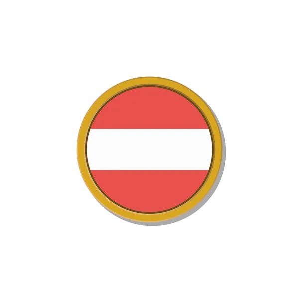 Illustration Austria Flag Template — Wektor stockowy