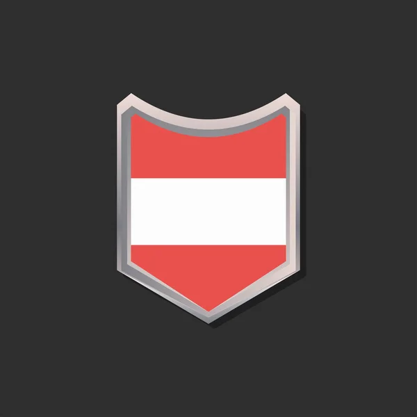 Illustration Austria Flag Template — Vettoriale Stock