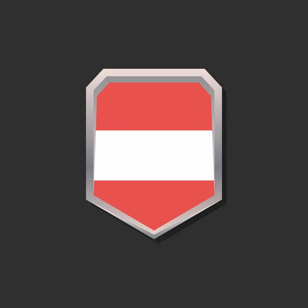Illustration Austria Flag Template — Stockvector