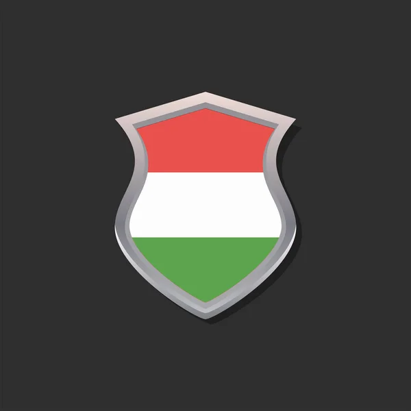Εικονογράφηση Του Προτύπου Σημαίας Της Ουγγαρίας — Διανυσματικό Αρχείο