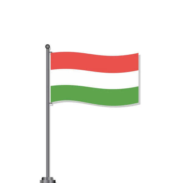 Illustration Hungary Flag Template — Stockový vektor