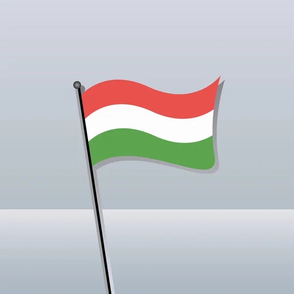 Illustration Hungary Flag Template — 图库矢量图片