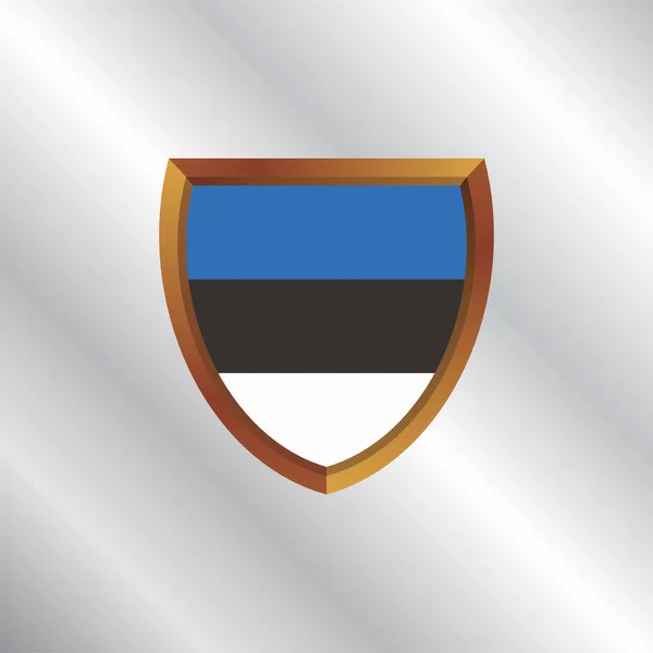 Illustration Estonia Flag Template — Vettoriale Stock