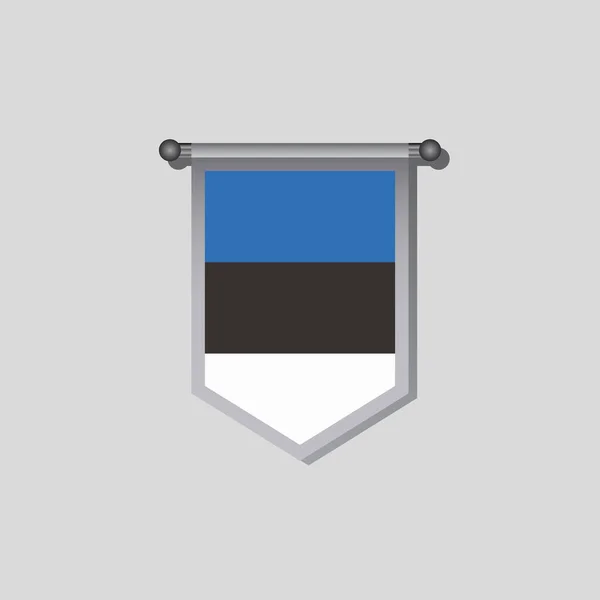 Illustration Estonia Flag Template — Image vectorielle