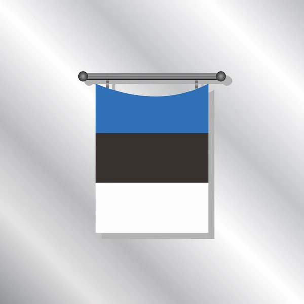 Иллюстрация Шаблона Флага Эстонии — стоковый вектор