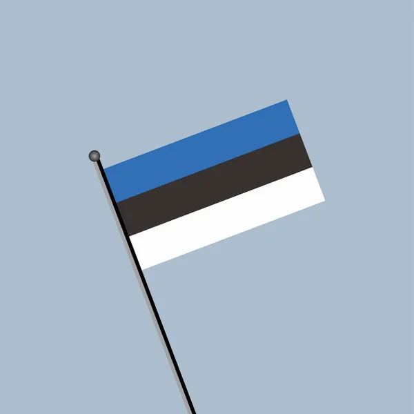 Illustration Estonia Flag Template — ストックベクタ