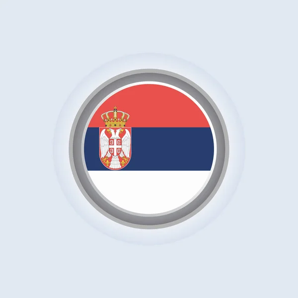 Illustration Serbia Flag Template — Stockvektor