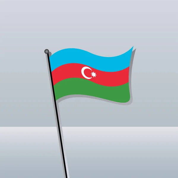 Illustration Azerbaijan Flag Template —  Vetores de Stock