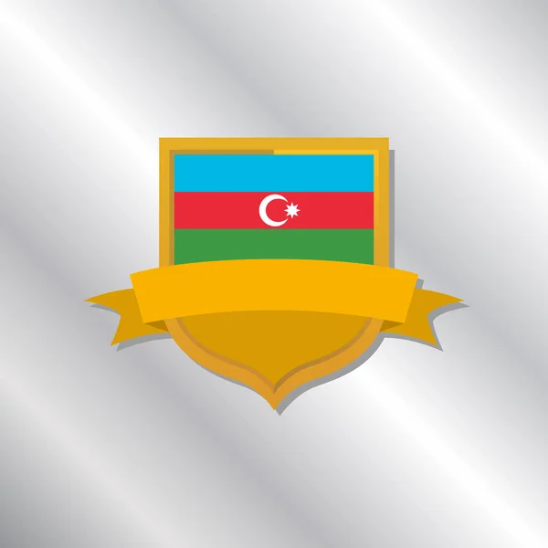 Illustration Azerbaijan Flag Template — 图库矢量图片