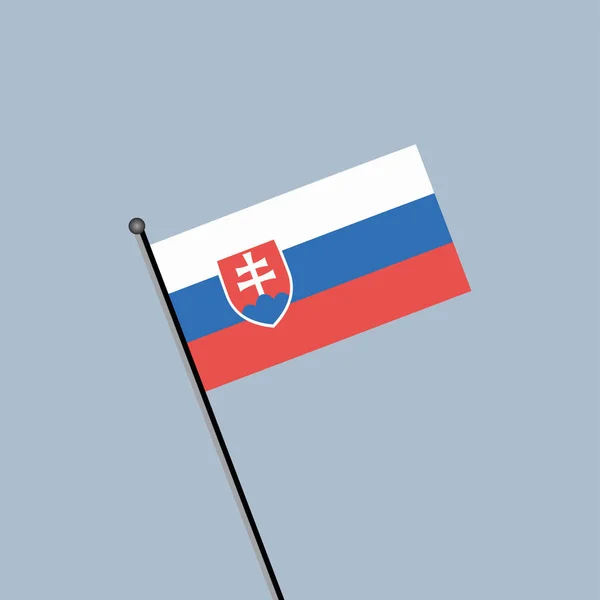 Ілюстрація Прапора Словаччини — стоковий вектор