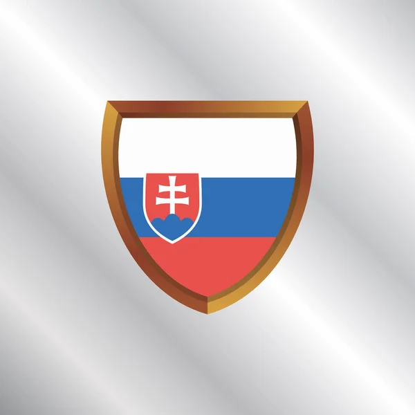 Illustration Slovakia Flag Template — 图库矢量图片
