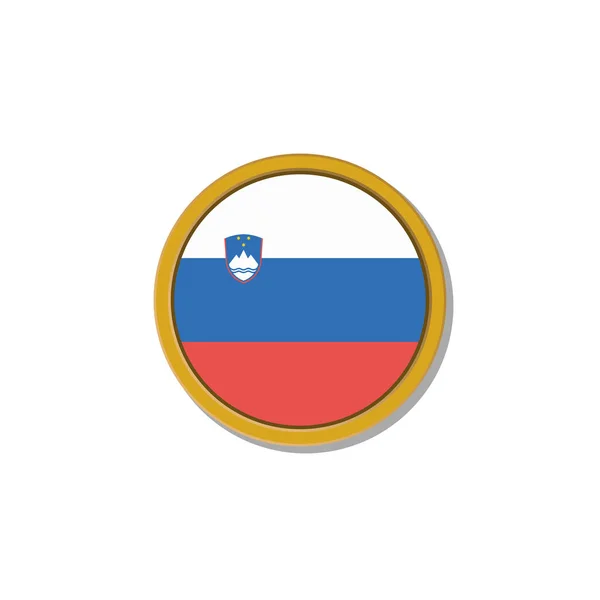 Illustration Slovenia Flag Template — 图库矢量图片