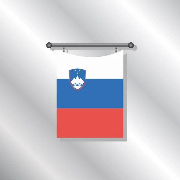 Illustration Slovenia Flag Template — Image vectorielle
