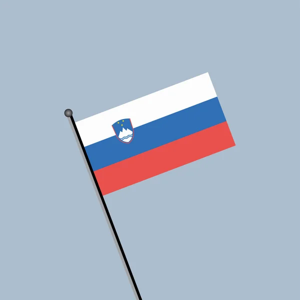 Illustration Slovenia Flag Template — 스톡 벡터