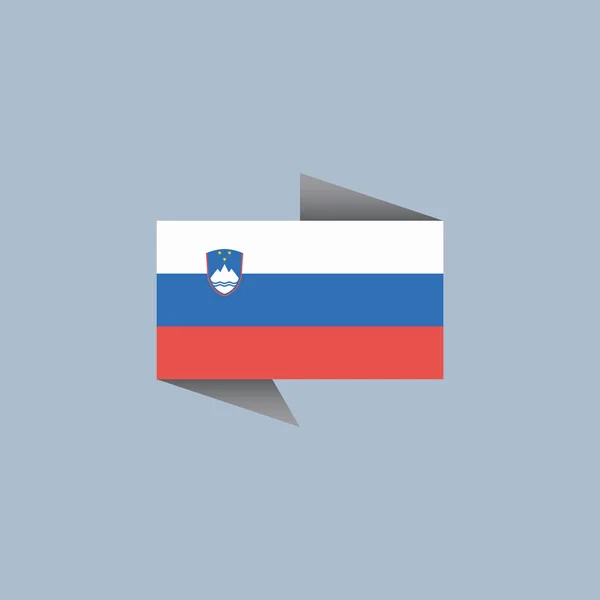 Illustration Slovenia Flag Template — Image vectorielle