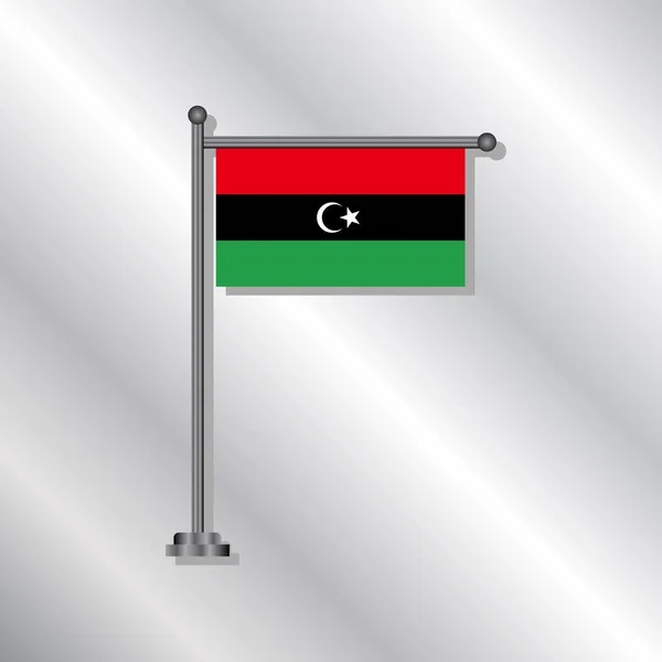 Plantilla Bandera Libia — Archivo Imágenes Vectoriales