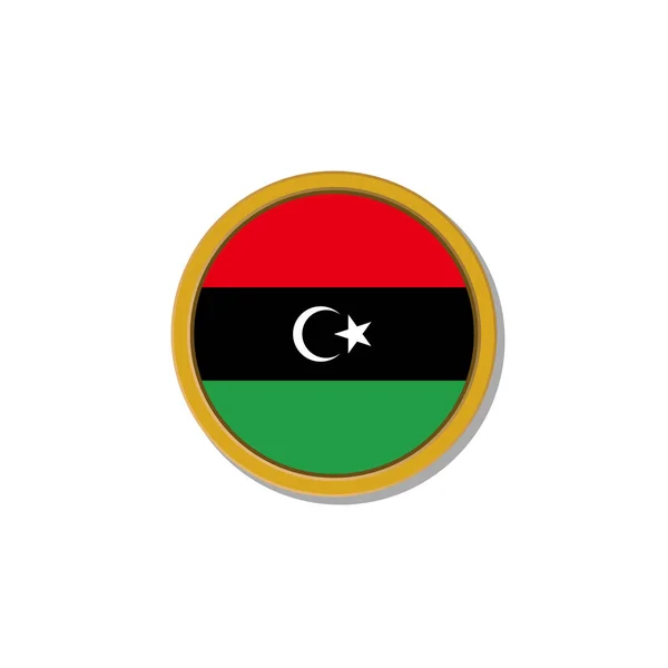 Libya Bayrak Şablonu — Stok Vektör