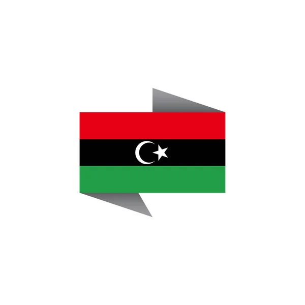 Libya Bayrak Şablonu — Stok Vektör