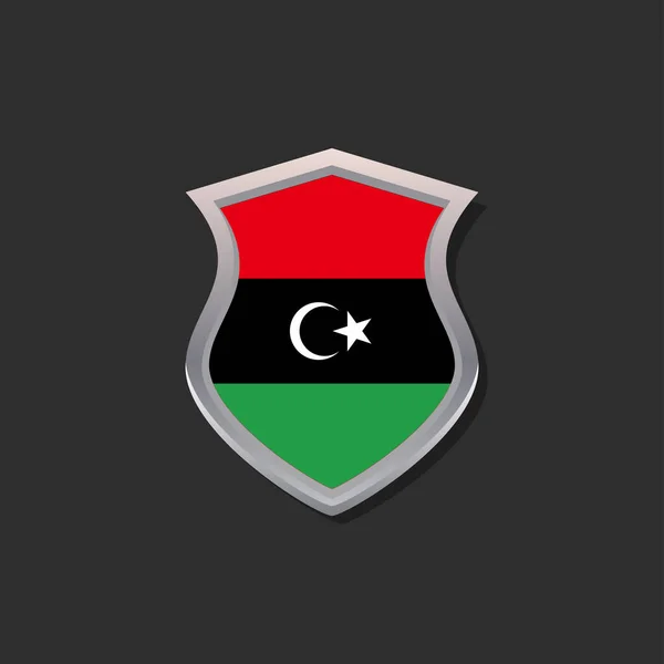 Libya Bayrak Şablonu — Stok Vektör