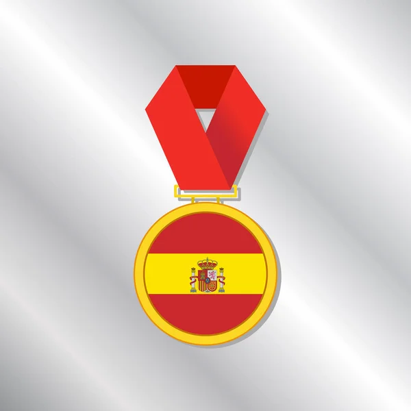 Illustration Spain Flag Template —  Vetores de Stock