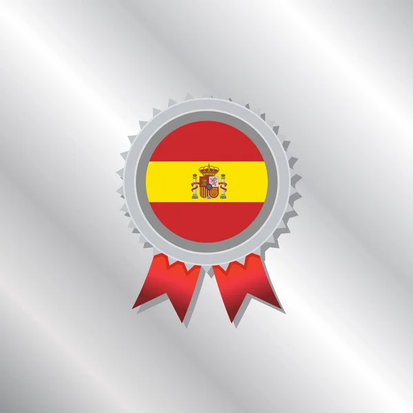 Illustration Spain Flag Template — Stock vektor