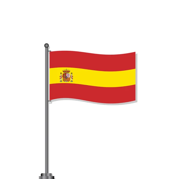 Illustration Spain Flag Template — Vetor de Stock