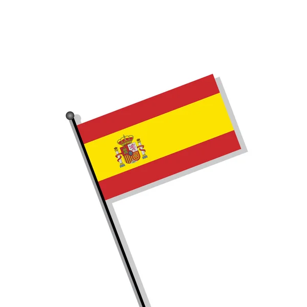 Illustration Spain Flag Template — Archivo Imágenes Vectoriales