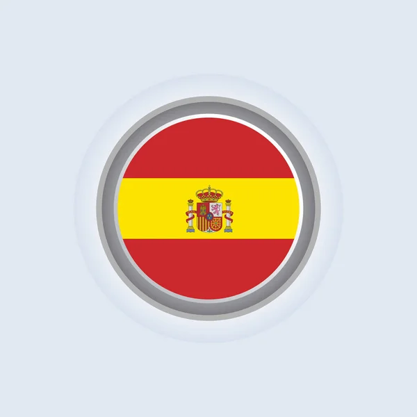 Illustration Spain Flag Template — Stock Vector