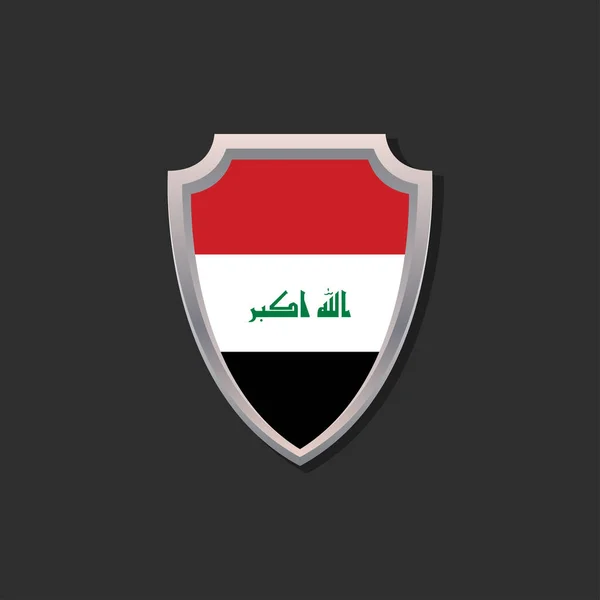 Illustration Iraq Flag Template — Vector de stock