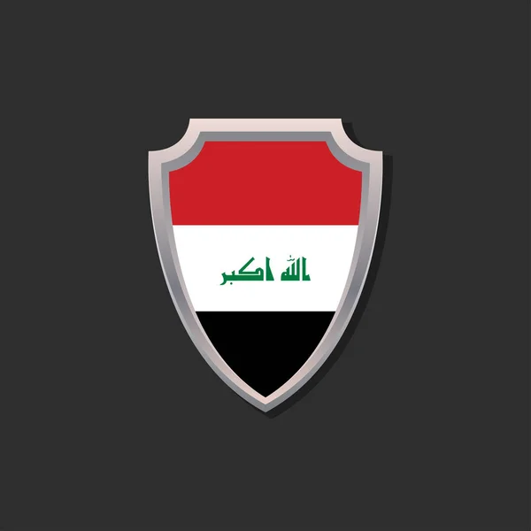 Illustration Iraq Flag Template — Stockový vektor