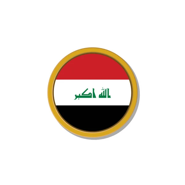 Illustration Iraq Flag Template — Stockvector