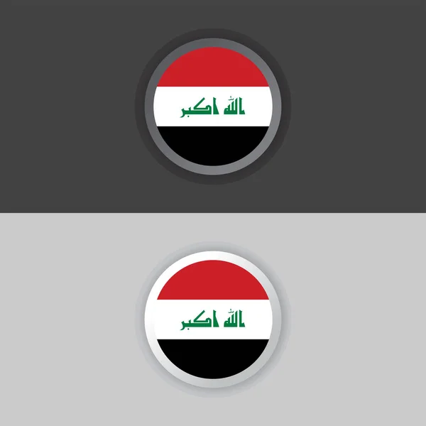 Illustration Iraq Flag Template — Stockový vektor