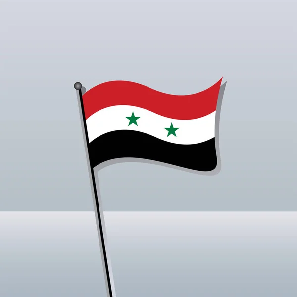 Illustration Syria Flag Template — Archivo Imágenes Vectoriales