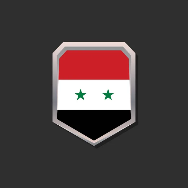 Illustration Syria Flag Template — Archivo Imágenes Vectoriales