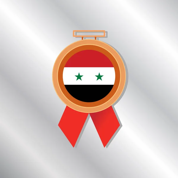 Illustration Syria Flag Template — Stockvektor