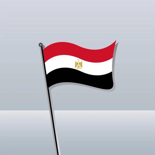 Illustration Egypt Flag Template — Vettoriale Stock