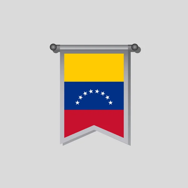 Illustration Venezuela Flag Template — 图库矢量图片
