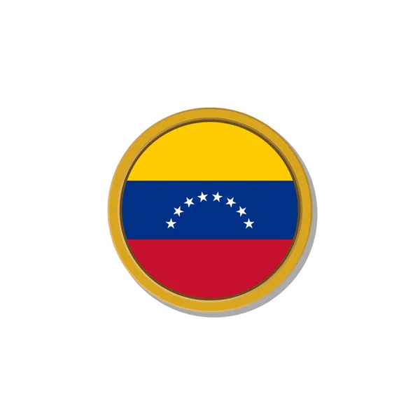 Illustration Venezuela Flag Template — Stockový vektor