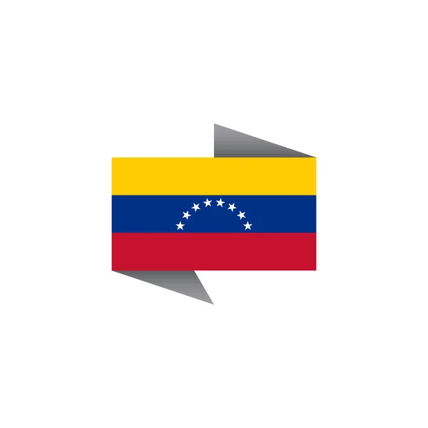 Illustration Venezuela Flag Template — Vetor de Stock
