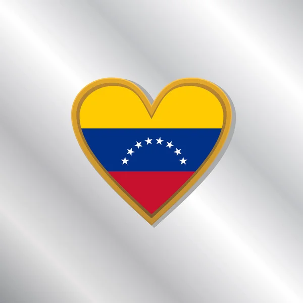 Illustration Venezuela Flag Template — Vector de stock
