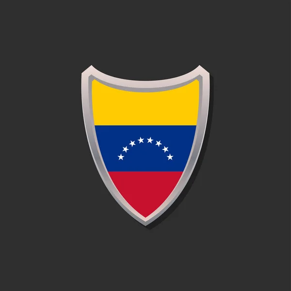 Illustration Venezuela Flag Template — 스톡 벡터