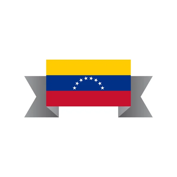 Illustration Venezuela Flag Template — Archivo Imágenes Vectoriales