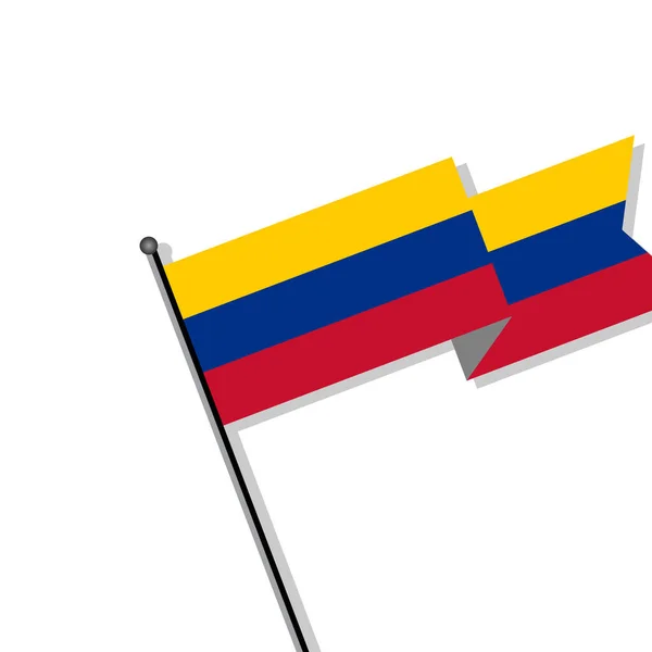 Illustration Colombia Flag Template — 图库矢量图片