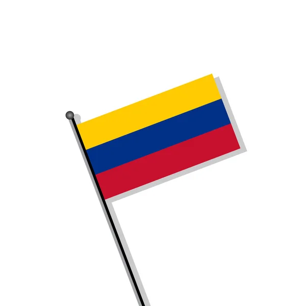 Illustration Colombia Flag Template — Vetor de Stock