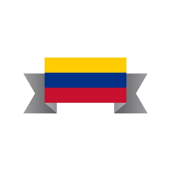 Illustration Colombia Flag Template — ストックベクタ